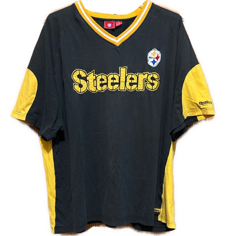 Men’s Vintage 5X NFL Pittsburgh Steelers Short Sleeve Jersey T-Shirt